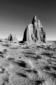Cathedral Valley B&W 8701